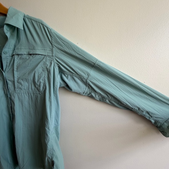 REI Co-op Women’s Lightweight Button Up Hiking Shirt Blue Size L - Picture 5 of 6